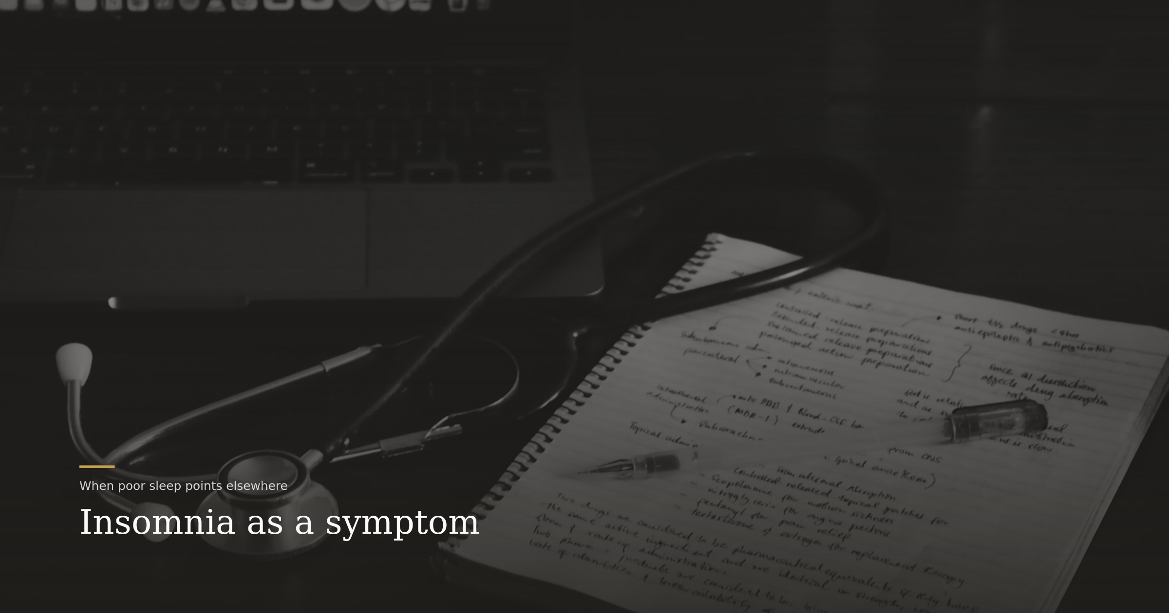 Helyx Health article: Insomnia as a symptom